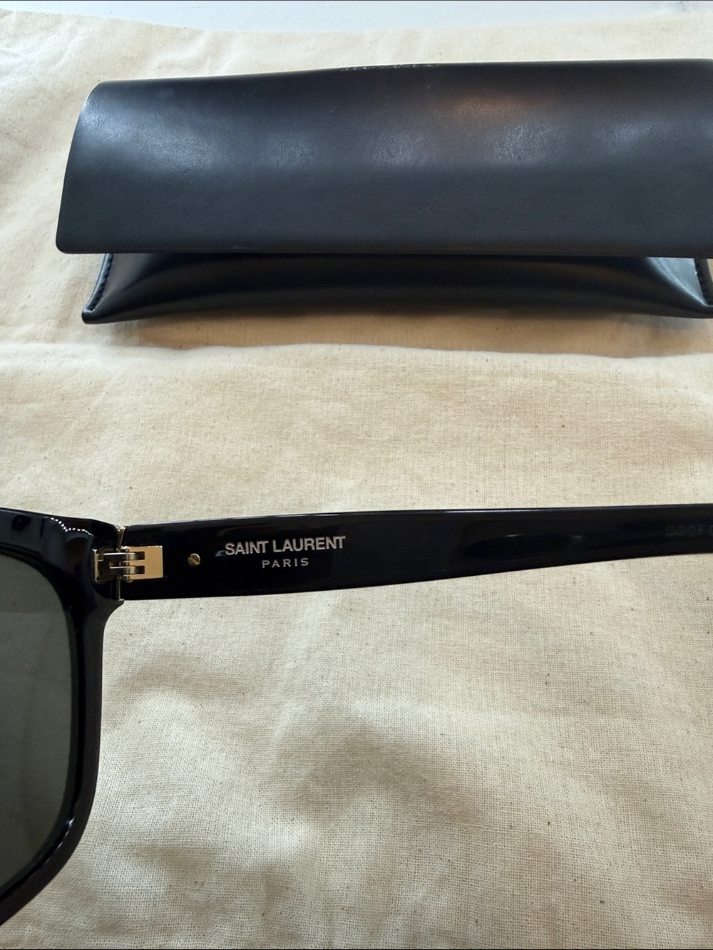 Yves Saint Laurent Black Sunglasses with Case - Picture 3 of 7